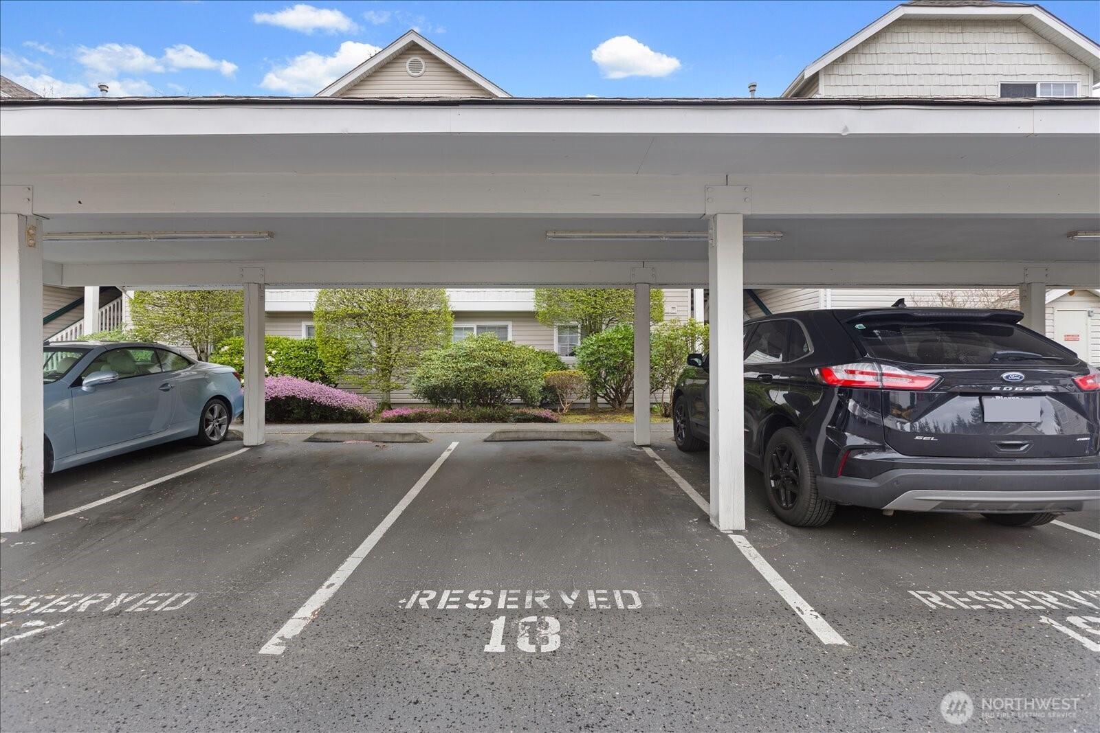 Dedicated parking space.