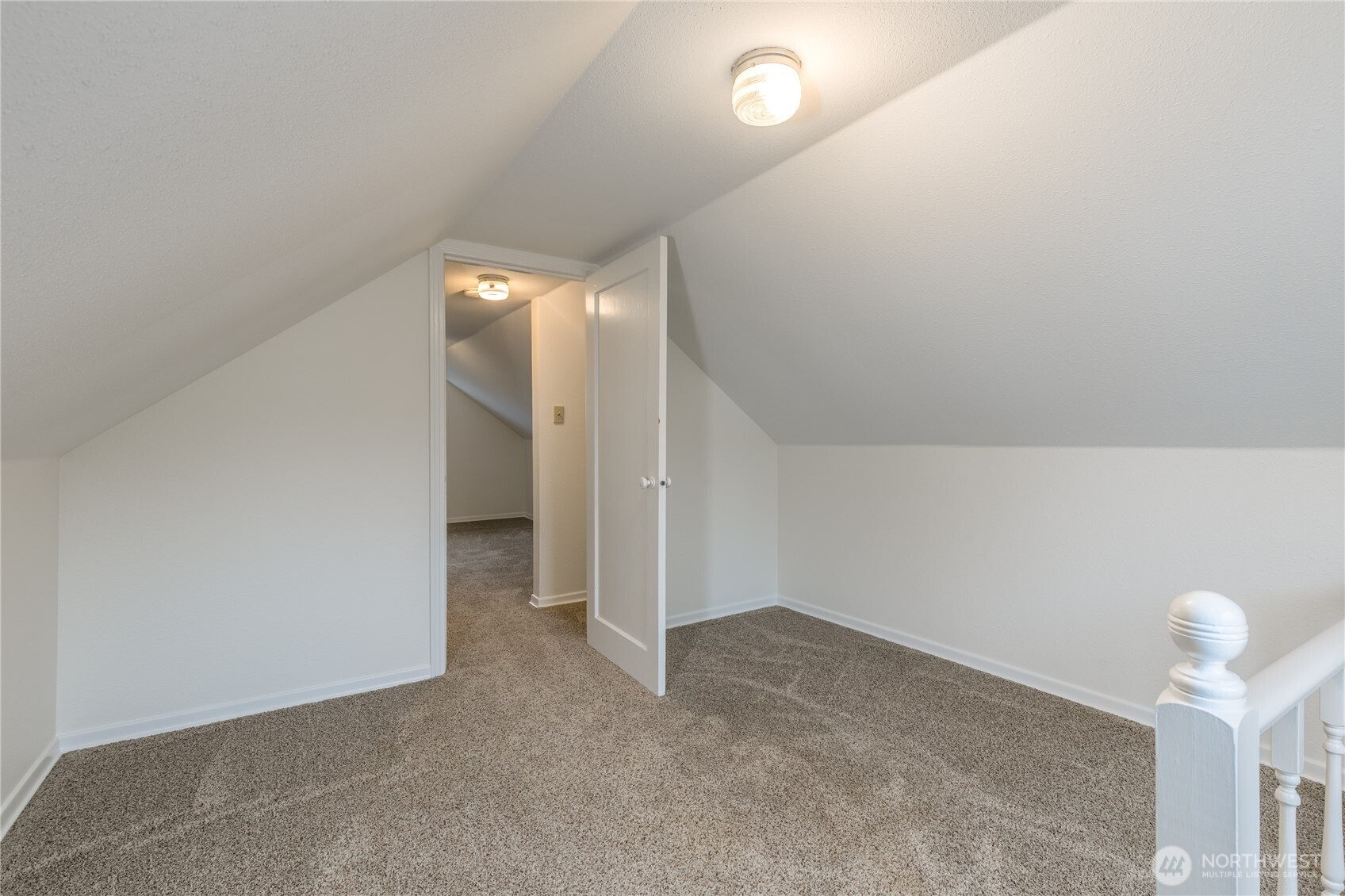 Loft area would make a perfect office or playroom