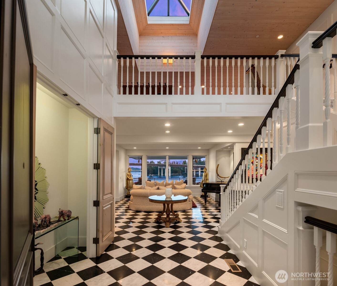 The skylit two story entry will WOW you!