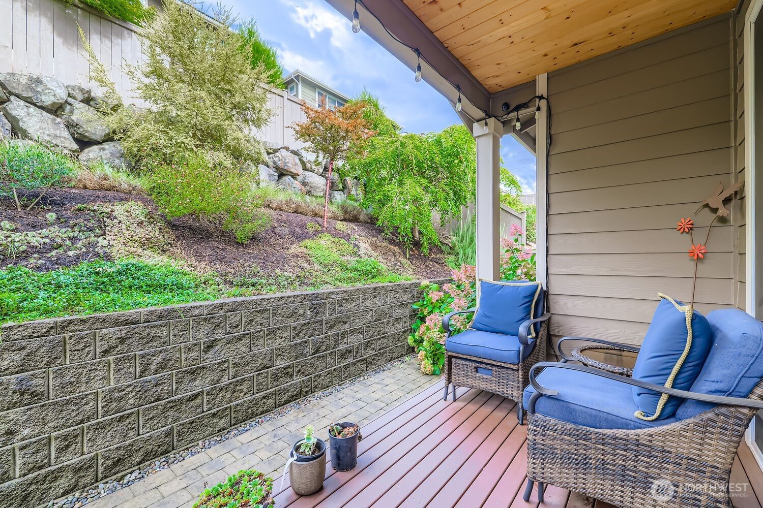 Covered deck and patio