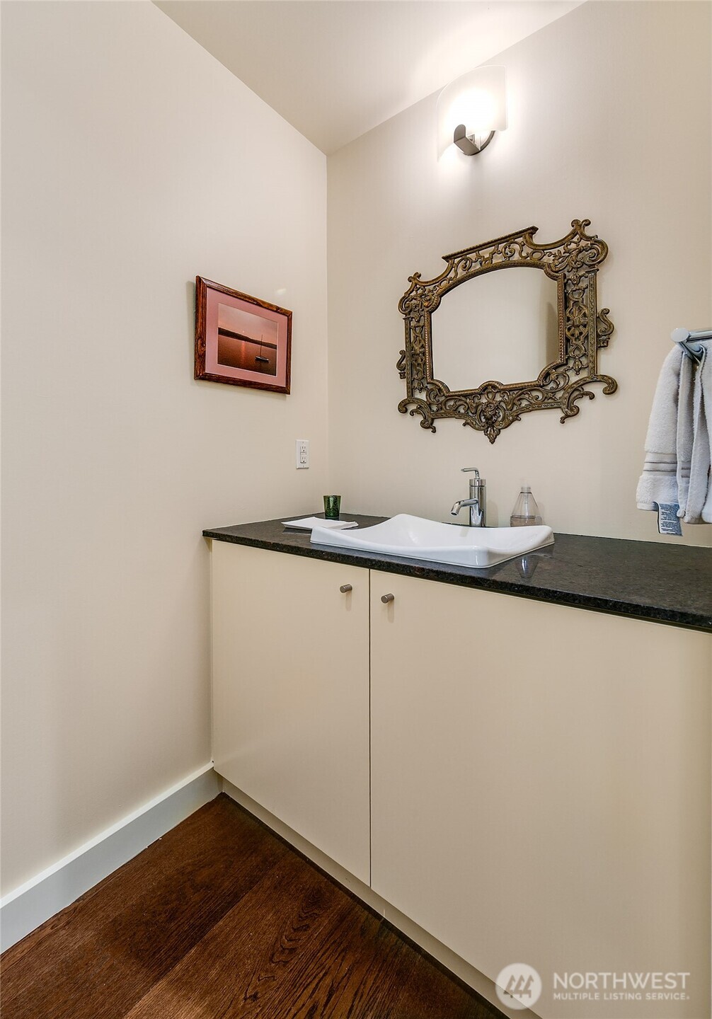 large walk in closet with wa/dryer