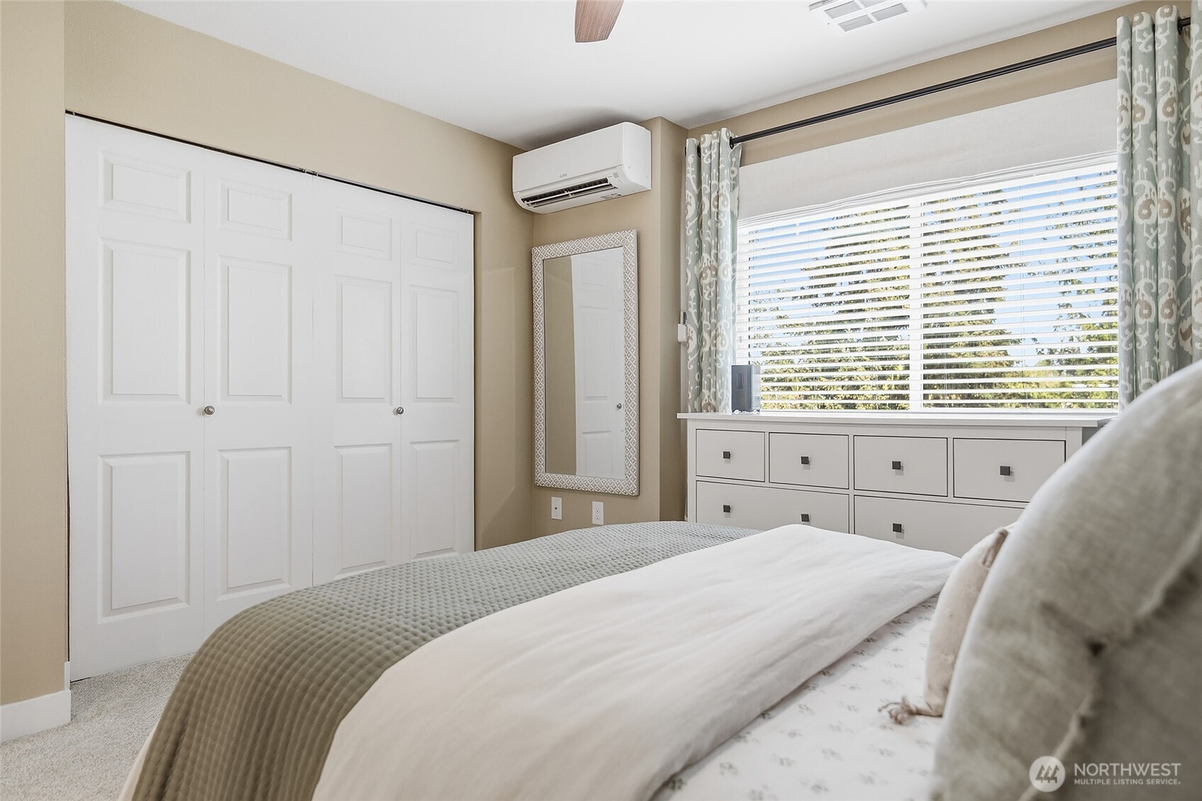 Primary bedroom and closet