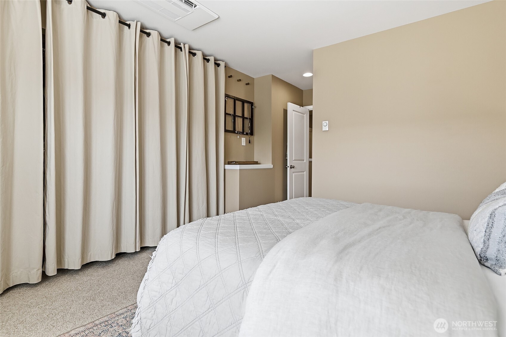 Primary bedroom, ample closet space