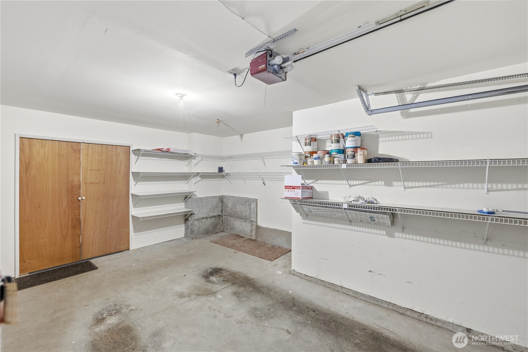 Bonus storage space in rear of garage