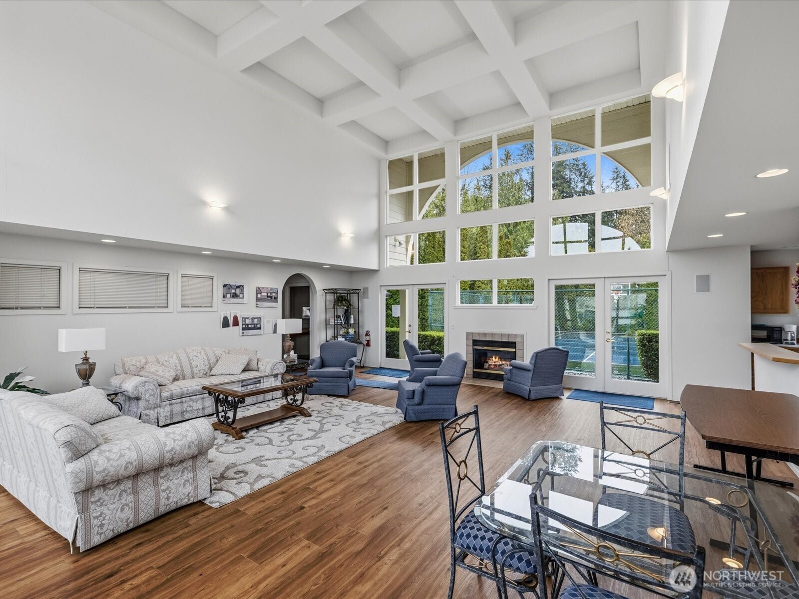 Community Clubhouse with newly updated floors