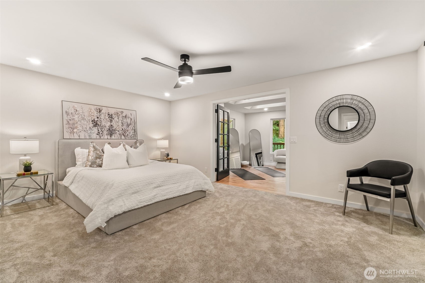 XL primary suite boasts a SUNROOM, plus extra closet space and a NEW primary bath.