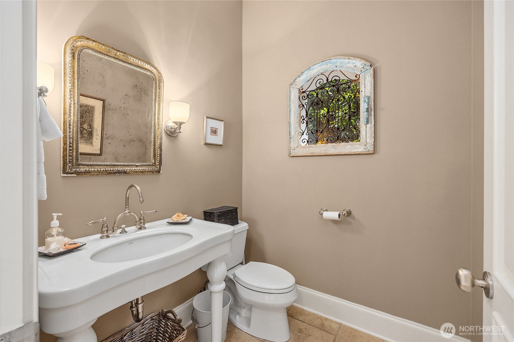 Main floor half bath.