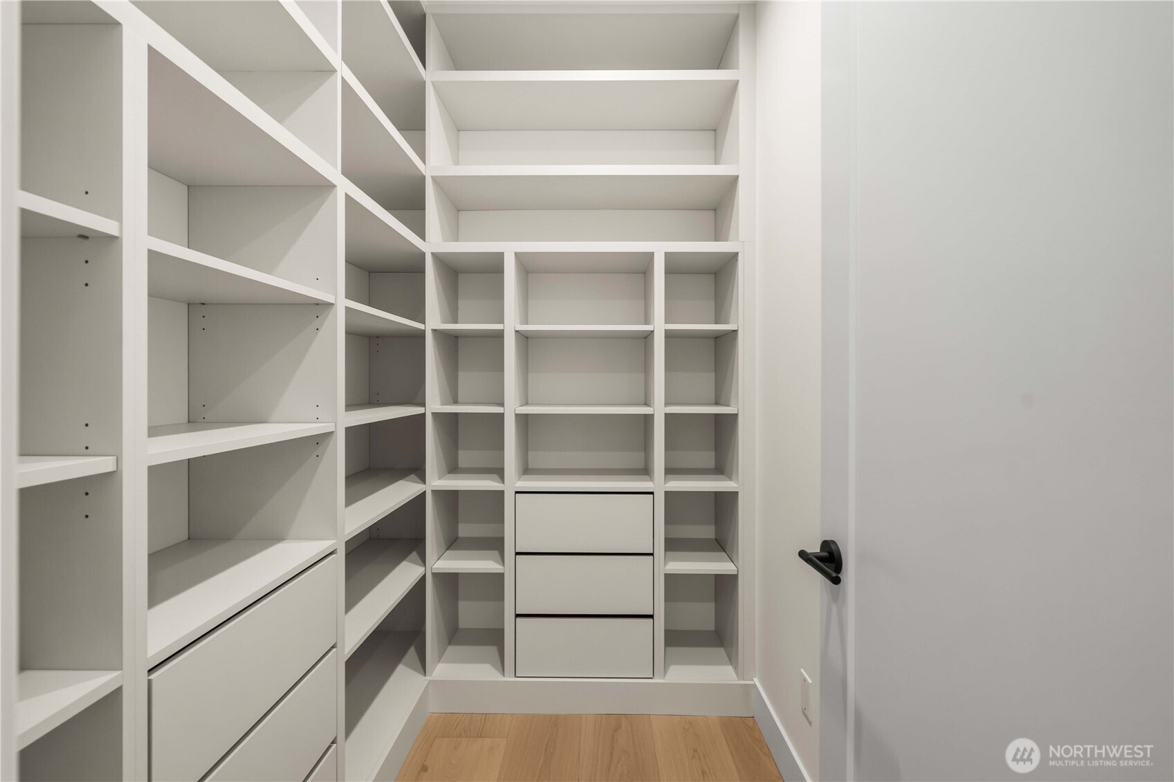 walk-in pantry in the prep kitchen