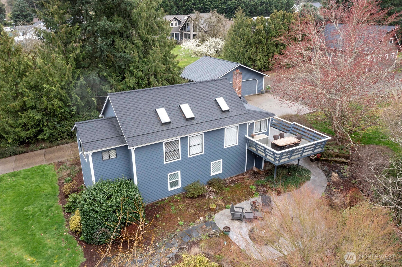 Relax on your upper deck or patio below.