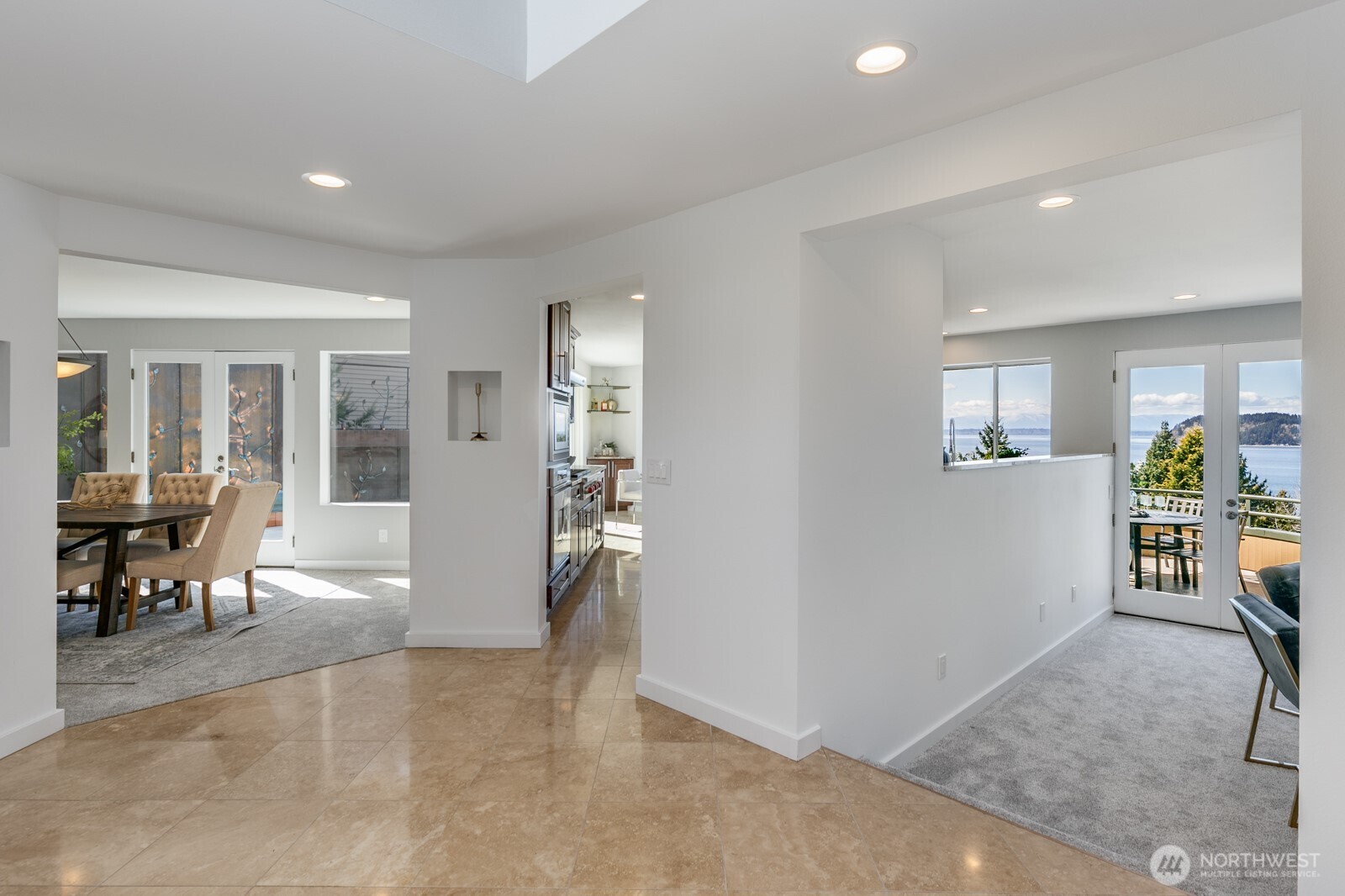 Standing in the entry you'll see how open the floor plan is with views in all directions.