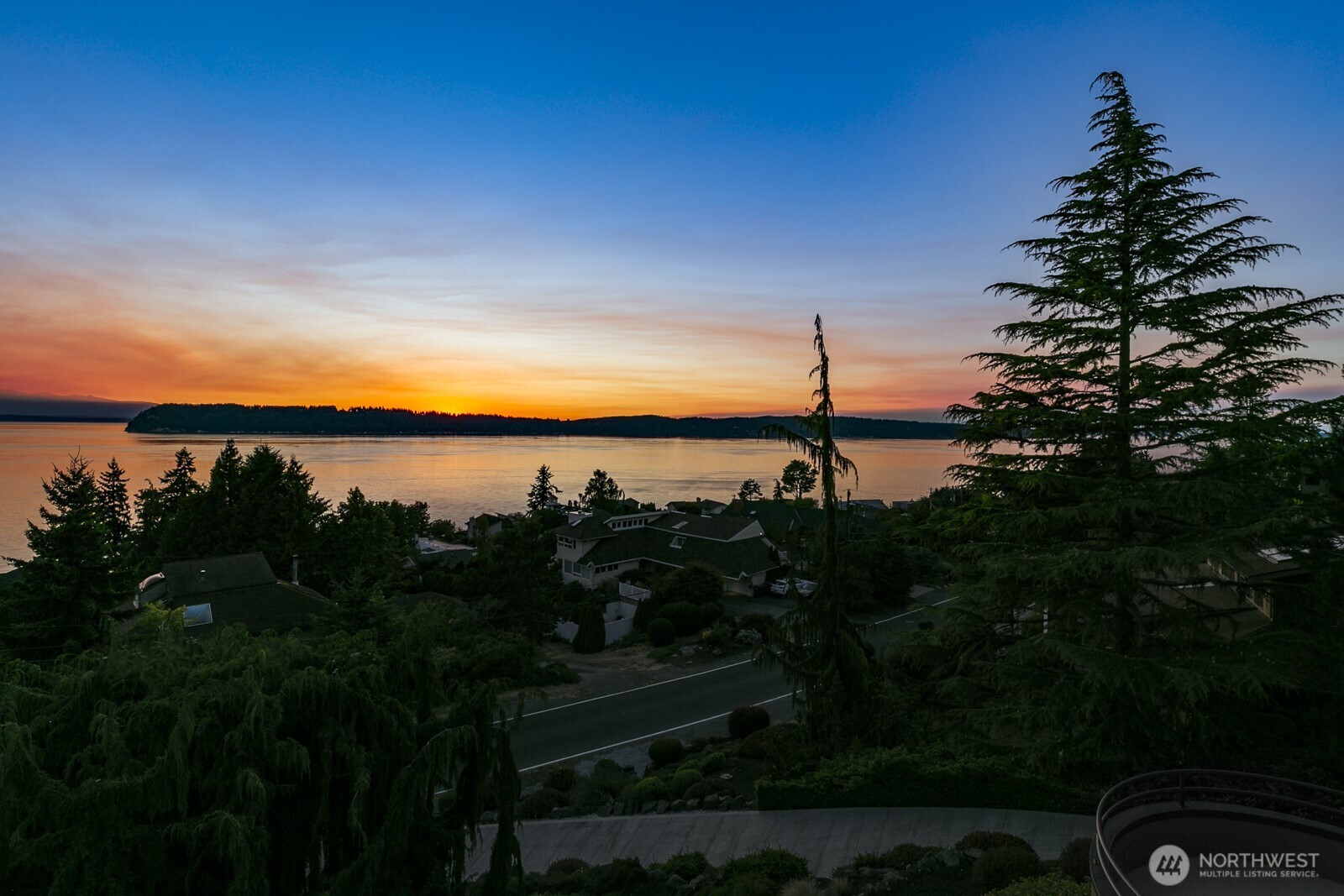 Enjoy the after glow vistas. One of the many reasons to own a view home.