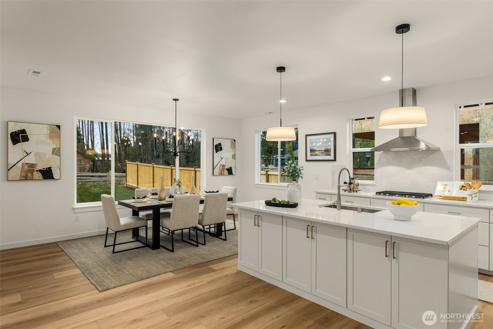 Photos of completed model on homesite #11 with identical floorplan.