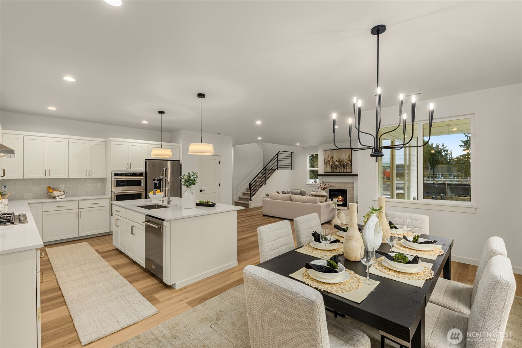 Photos of completed model on homesite #11 with identical floorplan.