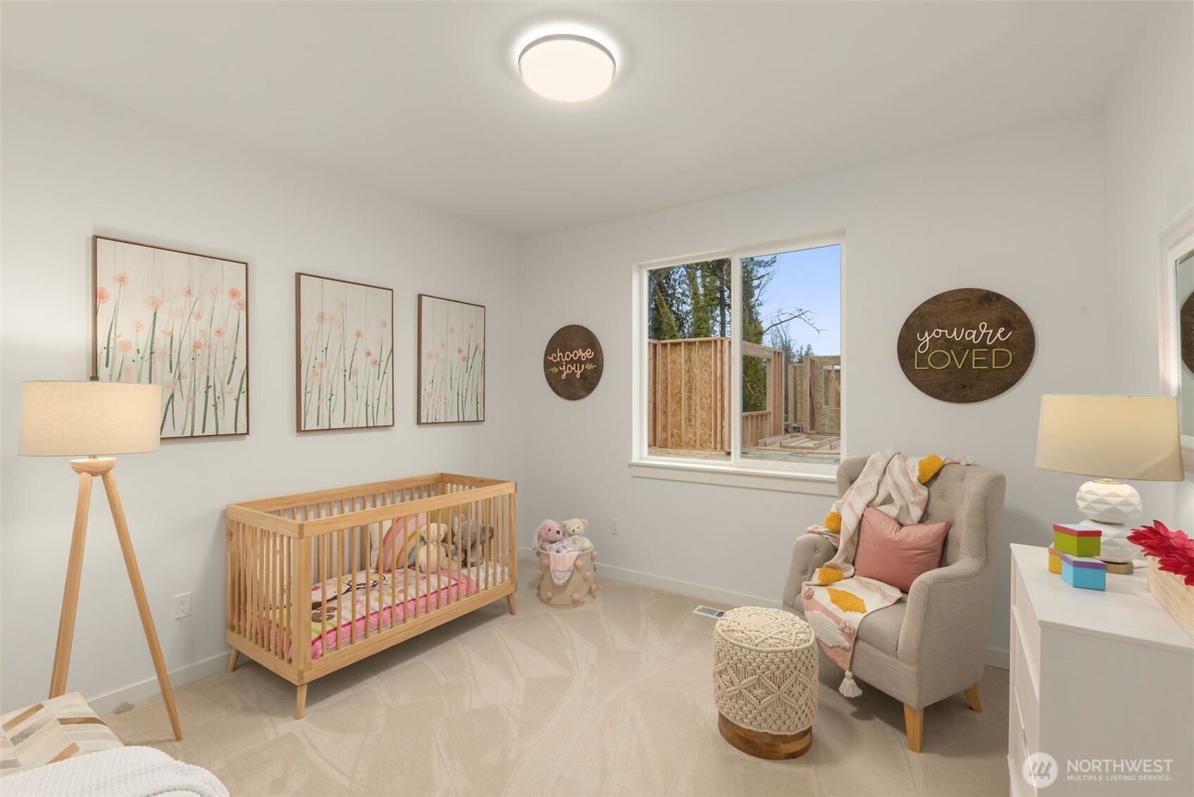 Photos of completed model on homesite #11 with identical floorplan.