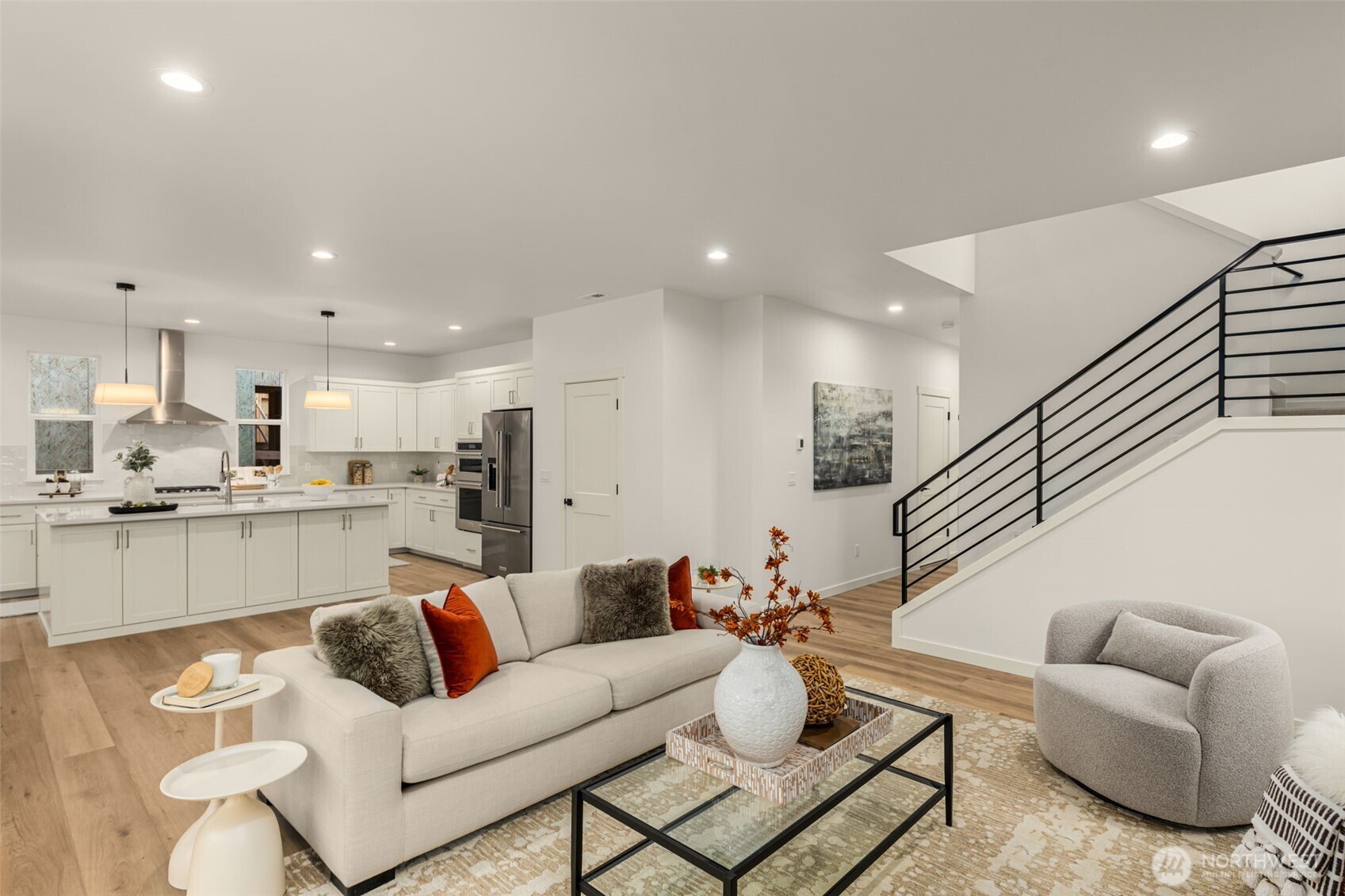 Photos of completed model on homesite #11 with identical floorplan.