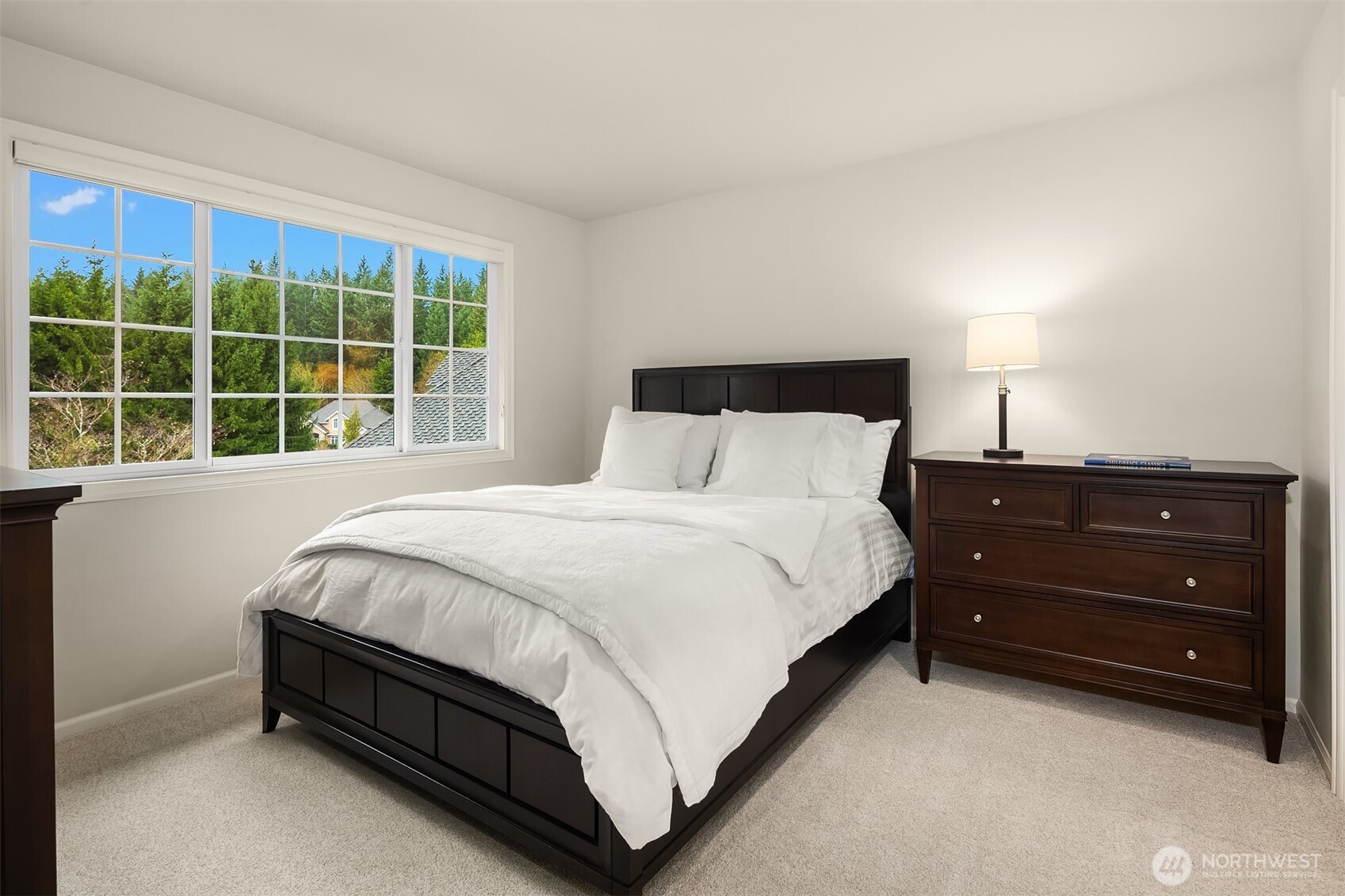 An ideal floor plan with large rooms.  Here is one of the secondary bedrooms.