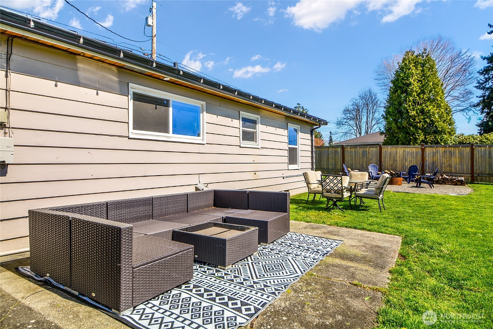 Plenty of room to soak in the sun on the patio!