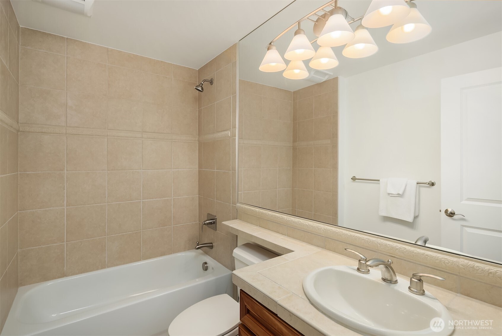 Lower level full bathroom.