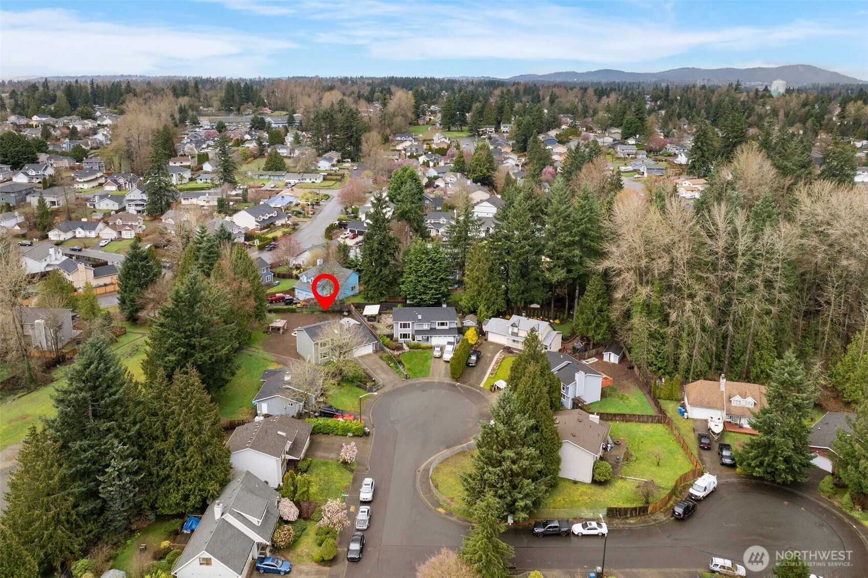 Tucked at the end of  quiet cul-de-sac