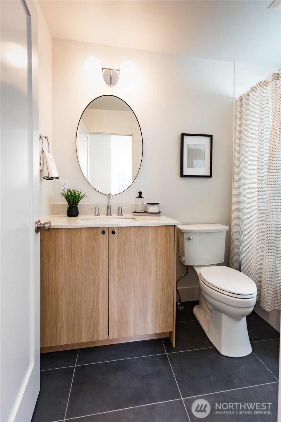 Second floor bath tub and shower