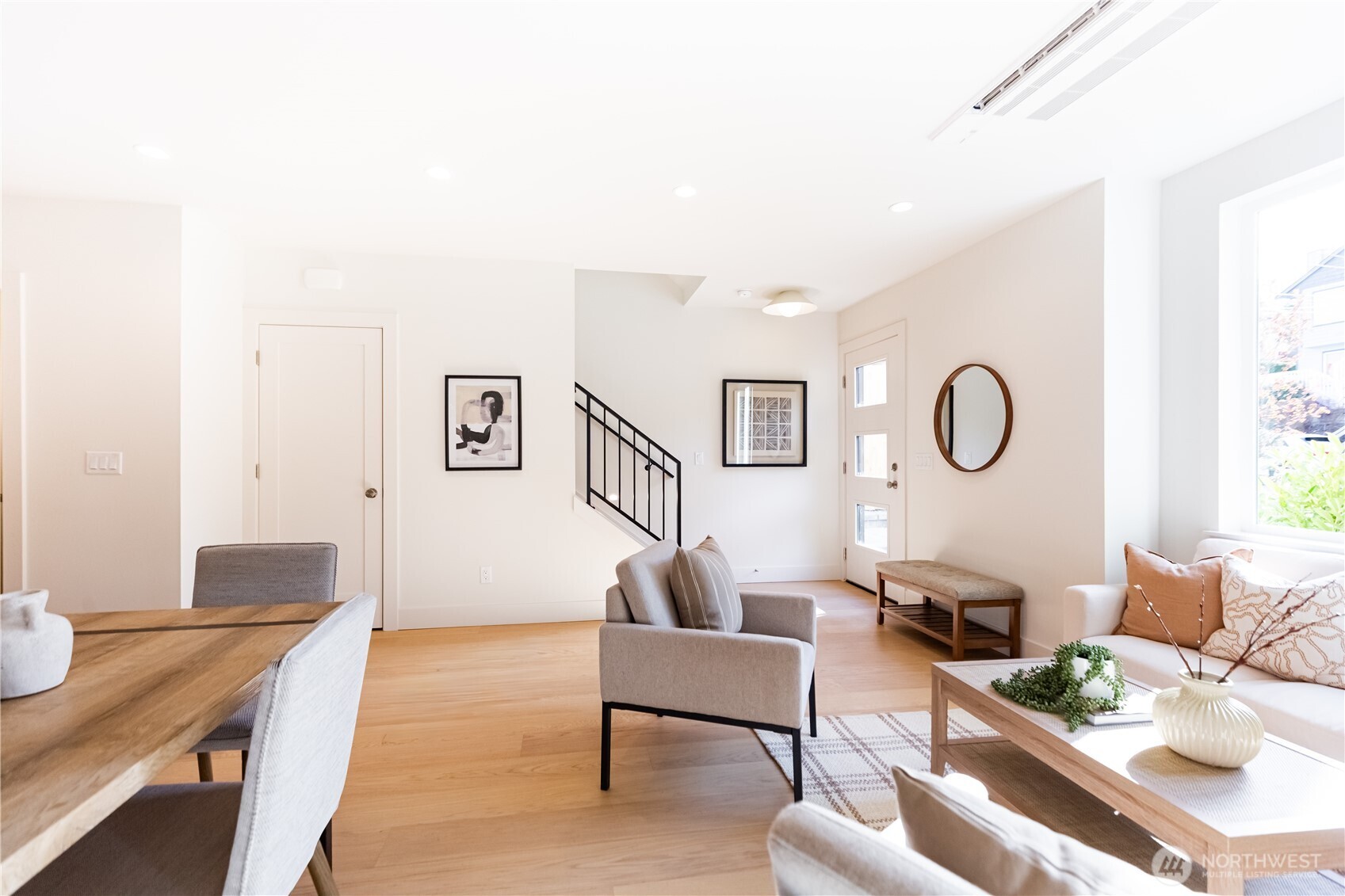 Living/Dining room with tons of natural light