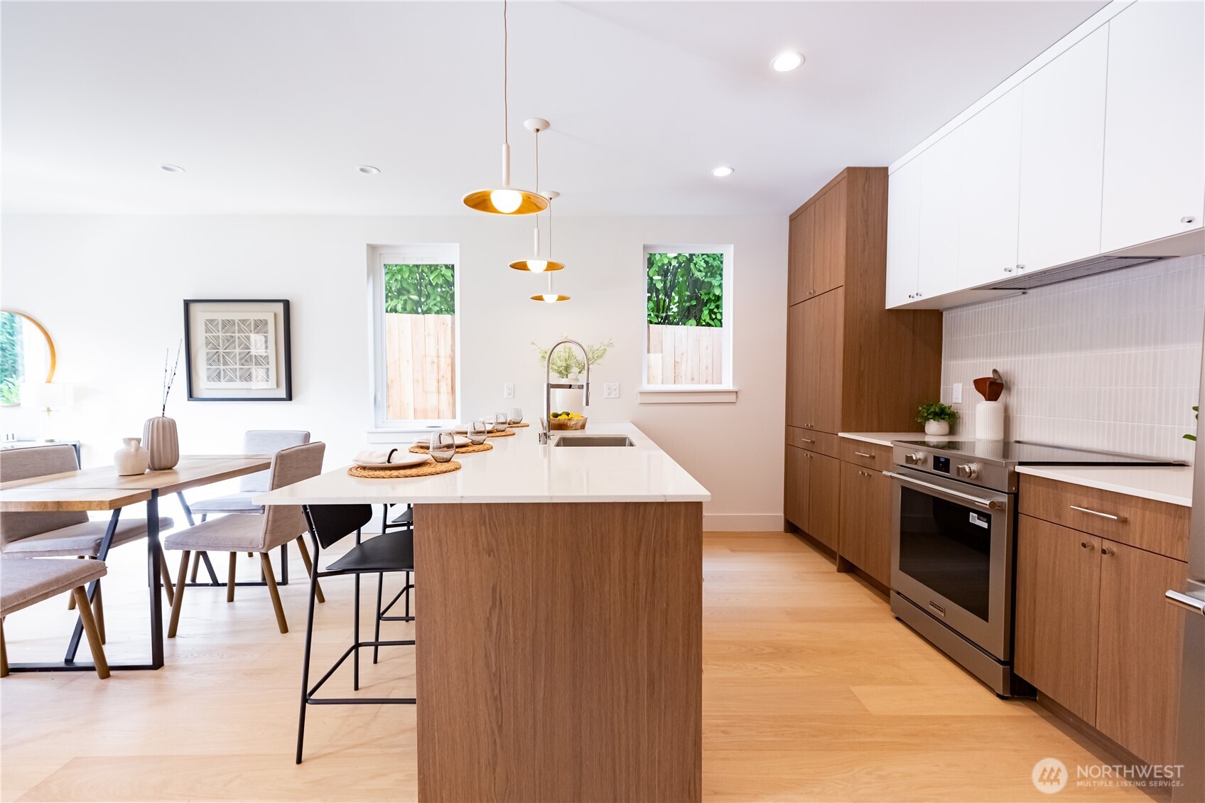 Large kitchen provides all the must haves when preparing meals or hosting company