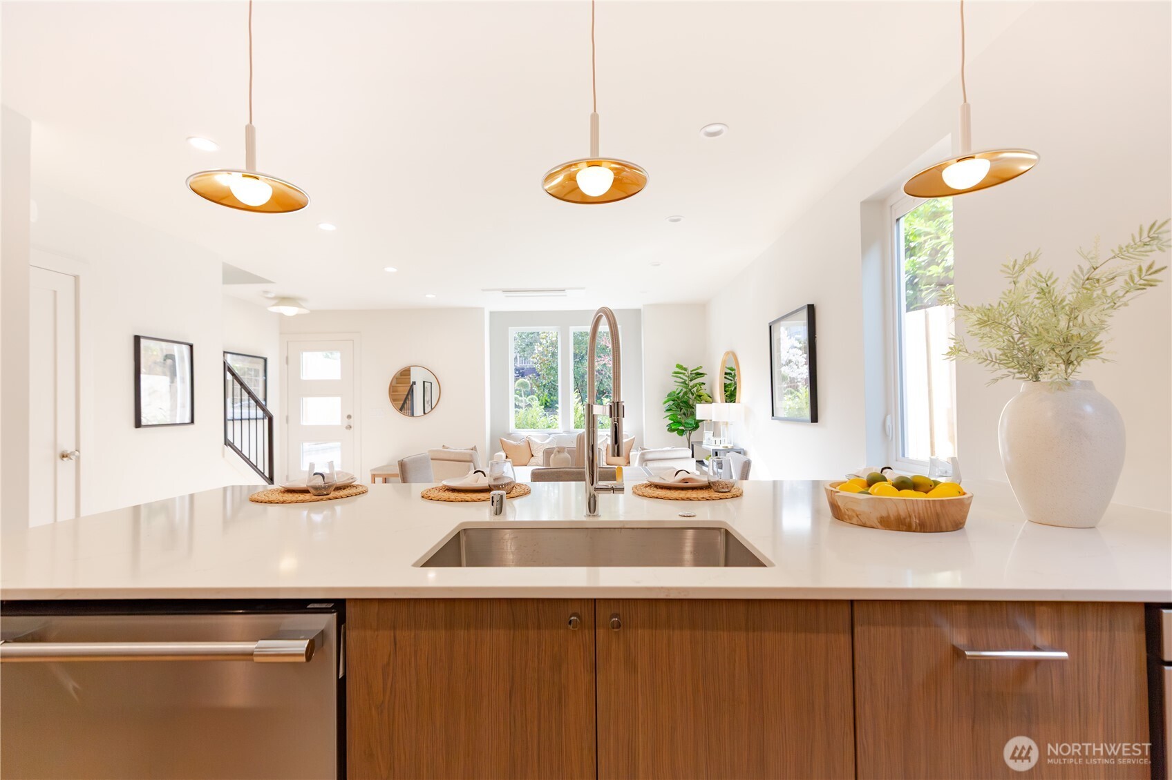 Side entry door to mud room
