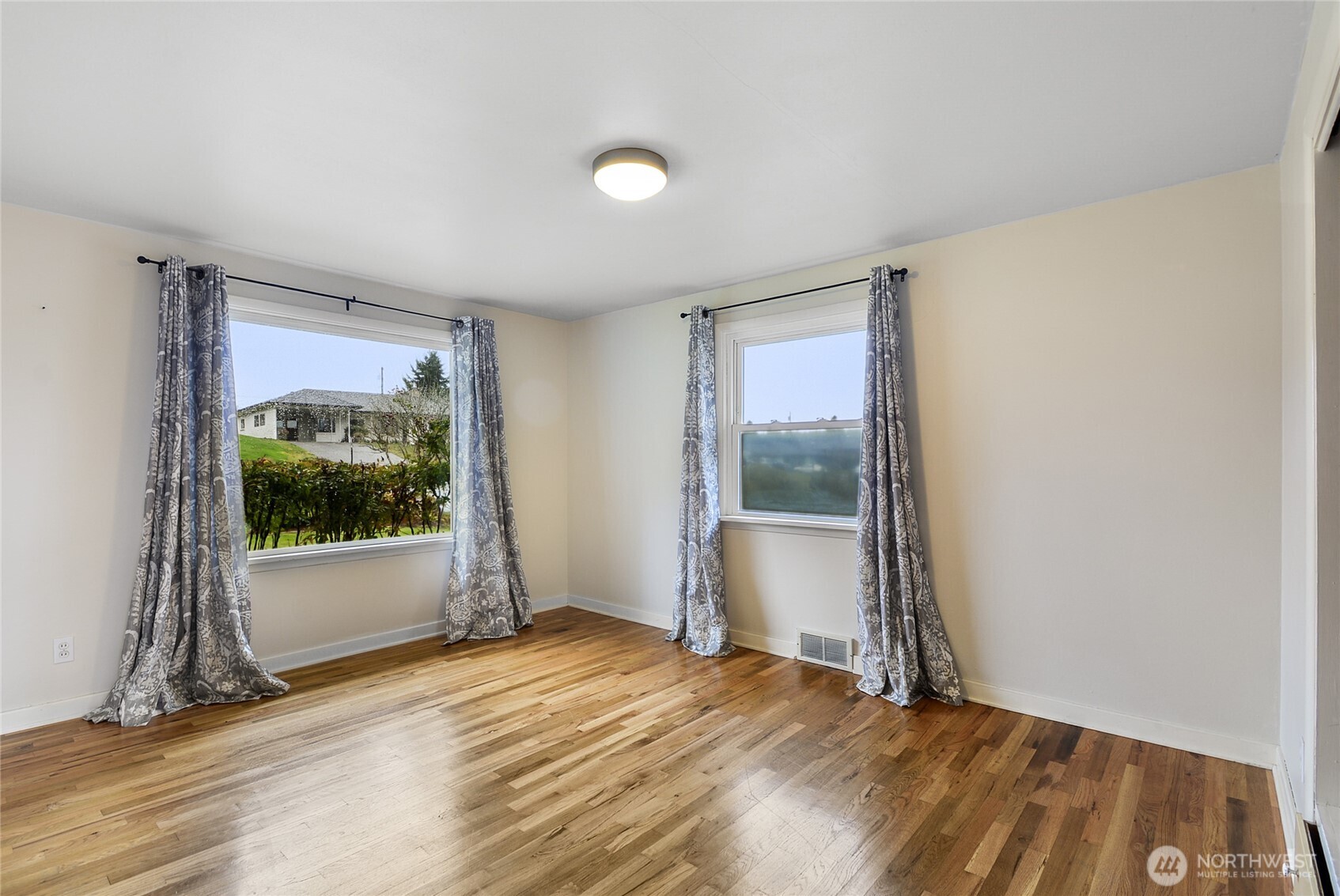 Primary Bedroom is light-filled