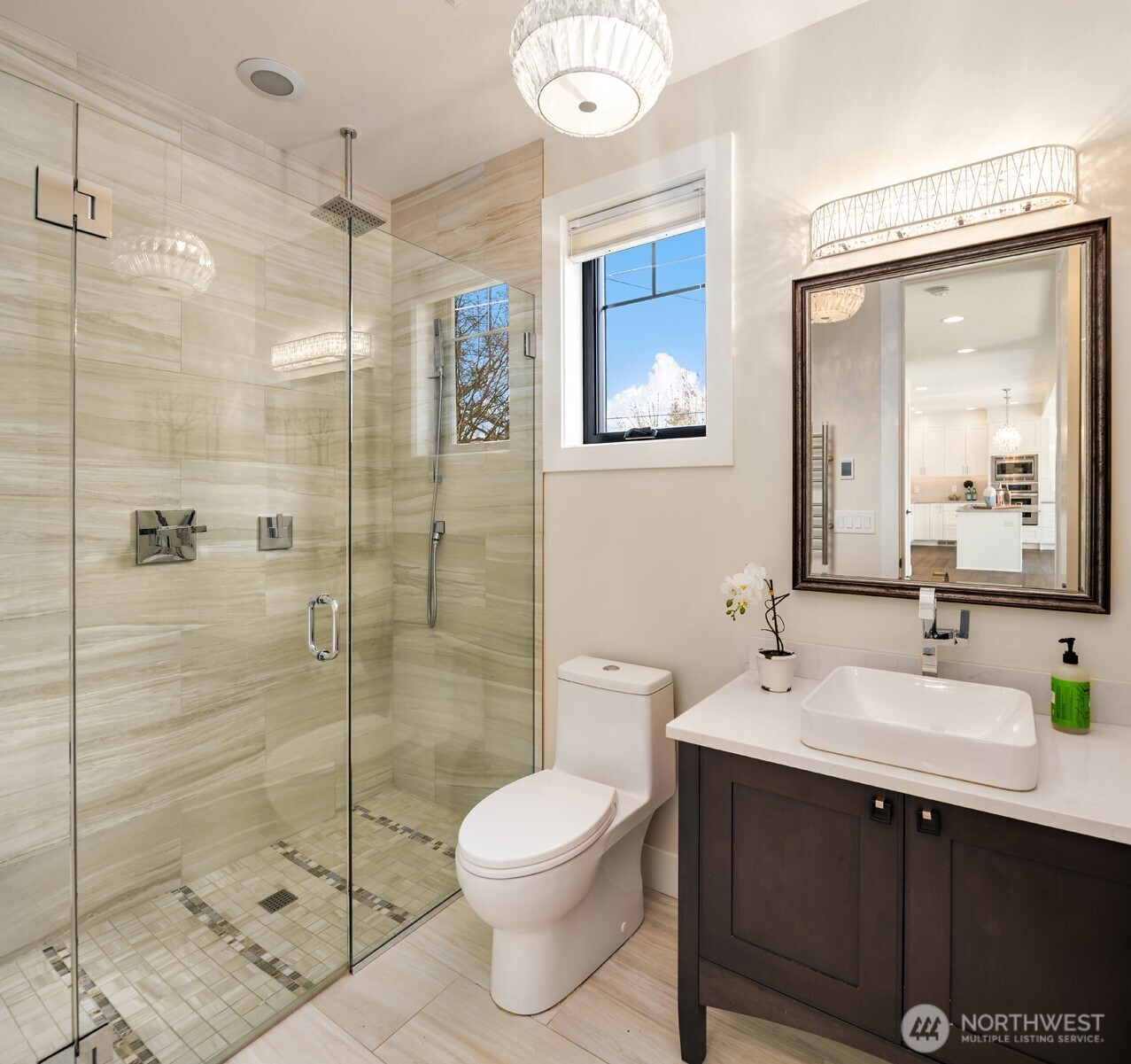 Main Floor Bedroom with Closet - Staged as a Home Office