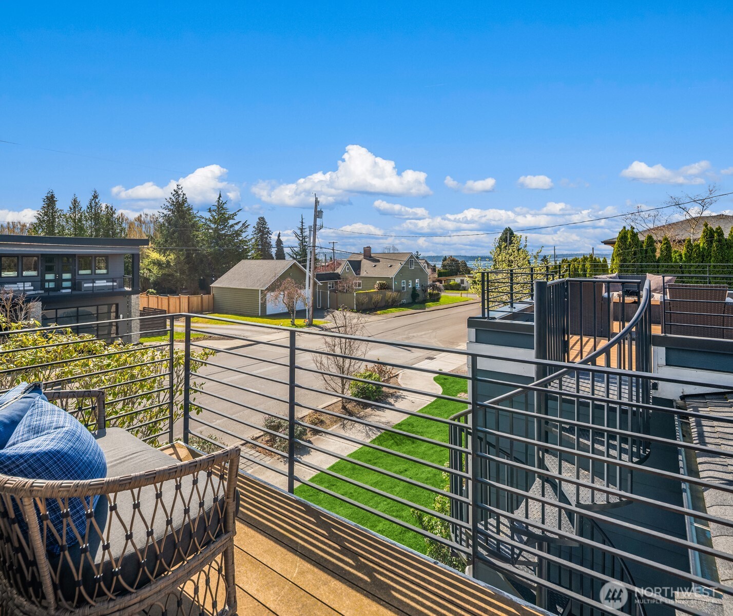 Primary with French Doors to Lake-view Deck