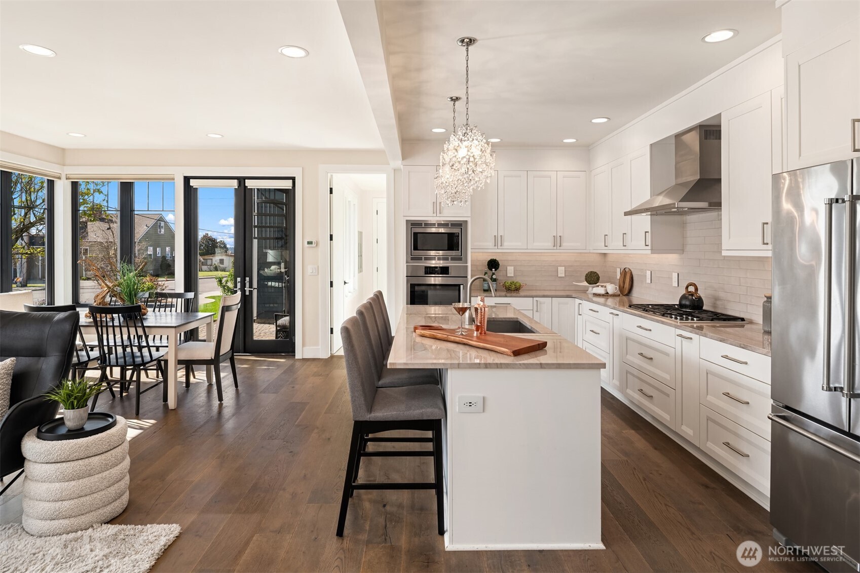 Living Area with Gas Fireplace