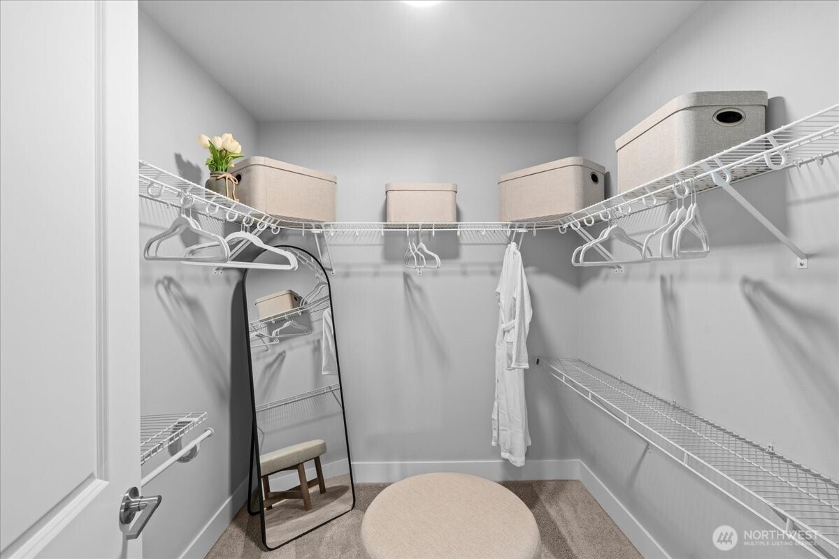 Primary suite walk-in closet - you will have plenty of room in this closet!