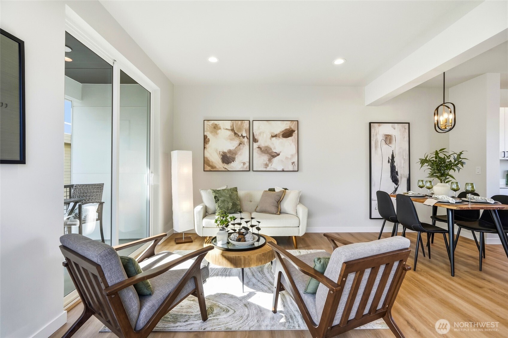 The main level living area is great-room style; wide open for ease of entertaining.