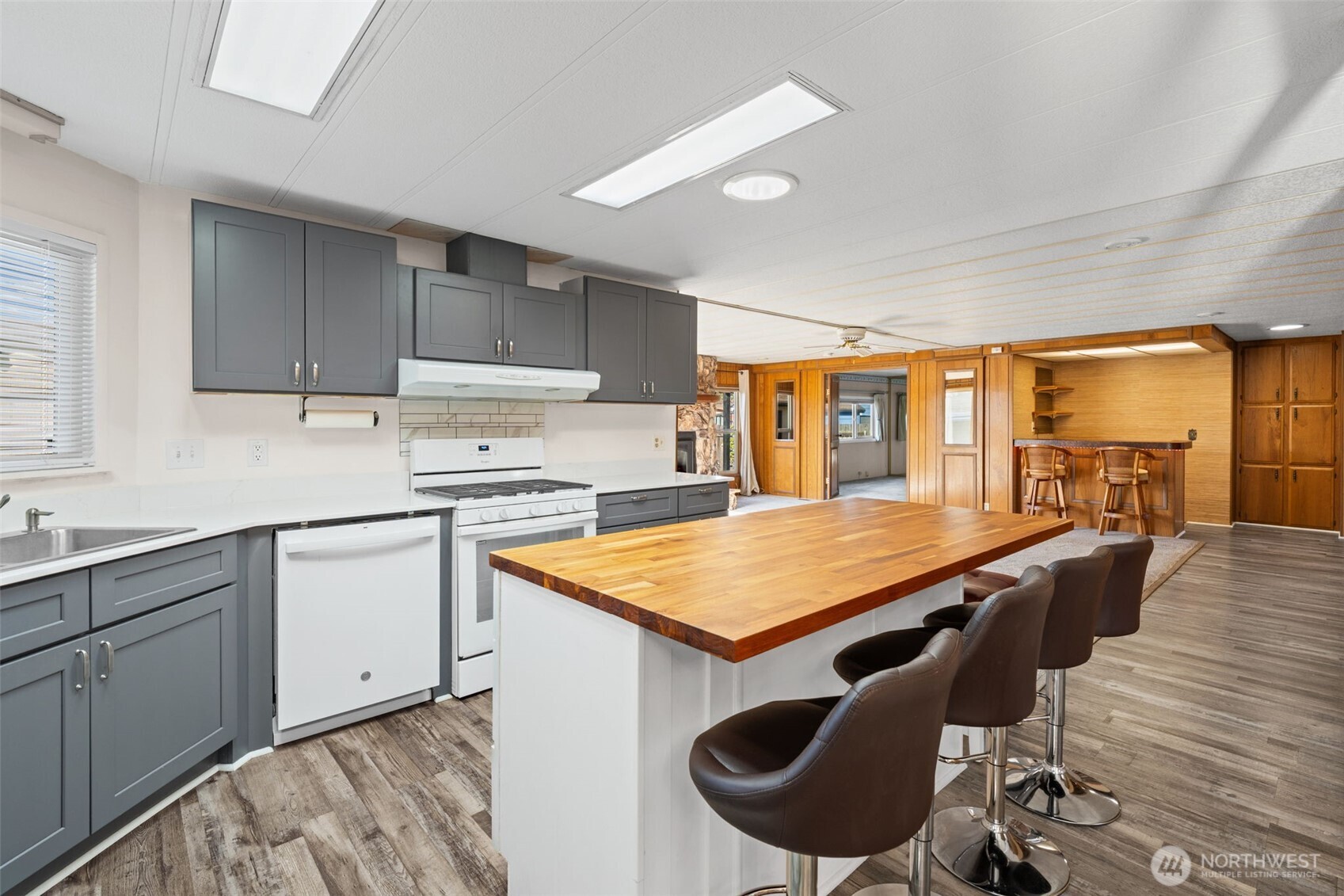 Updated open kitchen.