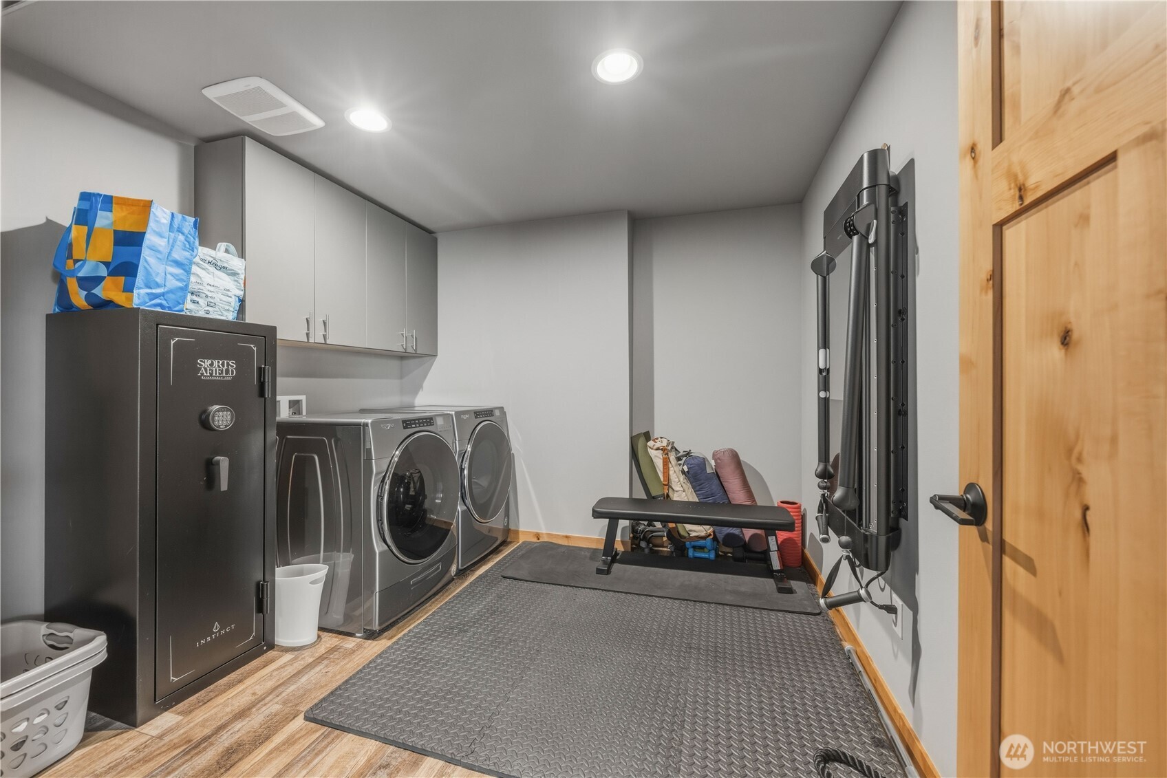 Laundry & Tonal (exercise room)