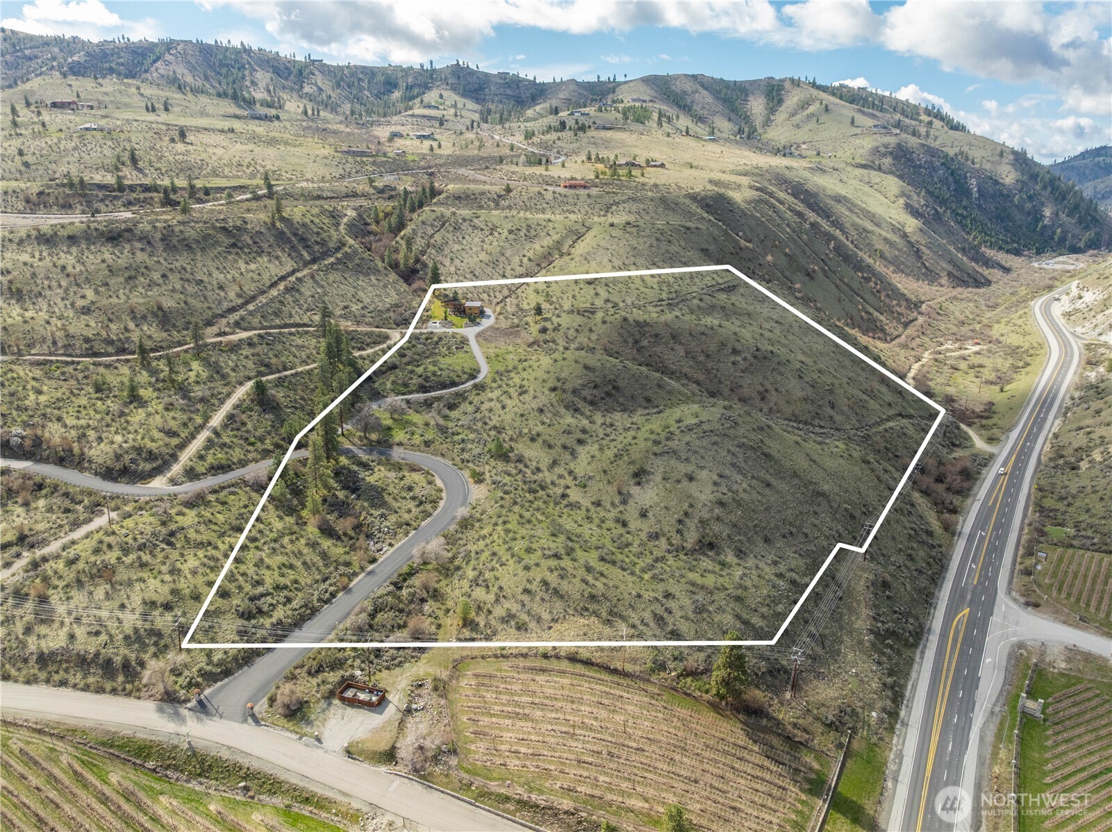 Rough outline of property