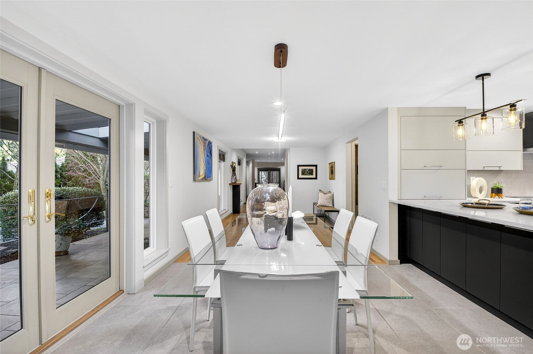 Appliance Garage, Serving Buffet & Skylight