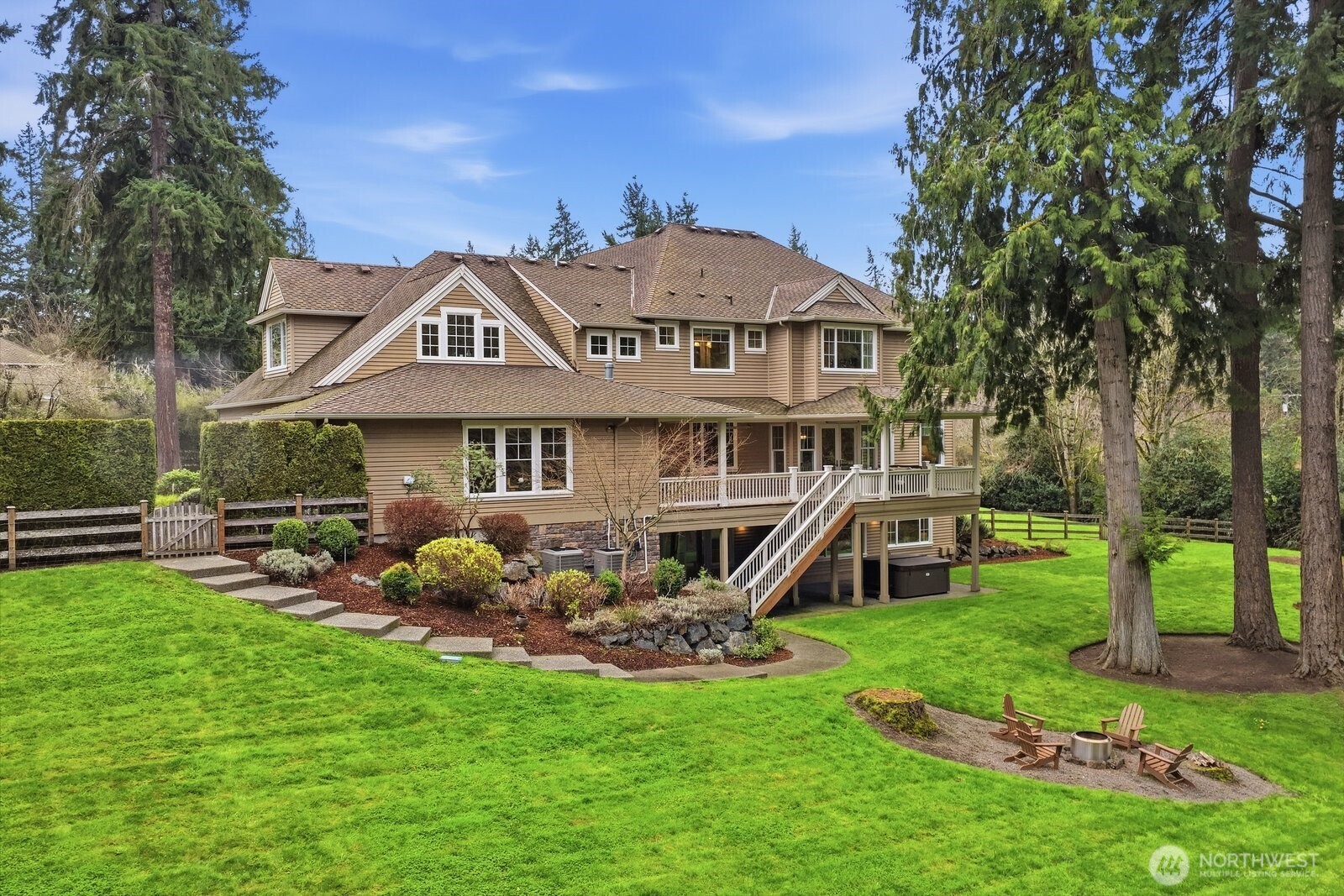 Beautiful, private property with sunny west facing backyard.