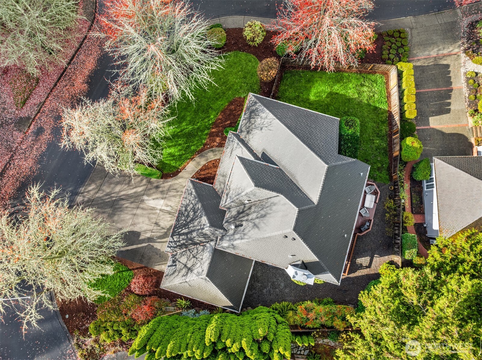 On a premium lot, this Bridlewood property offers territorial views plus a sizable yard with open lawn areas and mature perimeter plantings.  The backyard features a multi-level deck and new fencing.