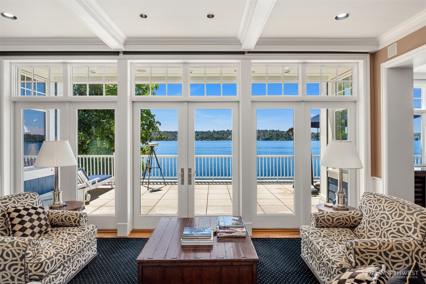 Stunning lake views from every room in the home.