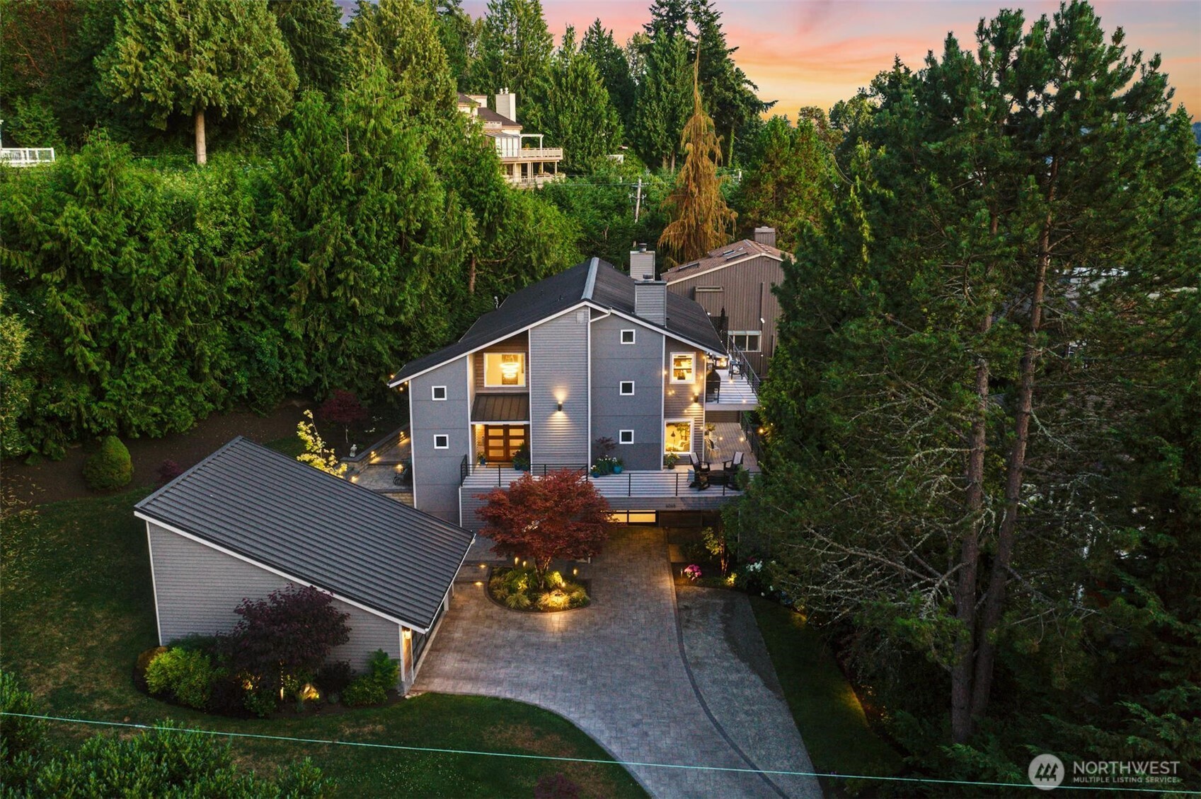 A+ location at the corner of a quiet cul-de-sac on the north end of Holmes Point