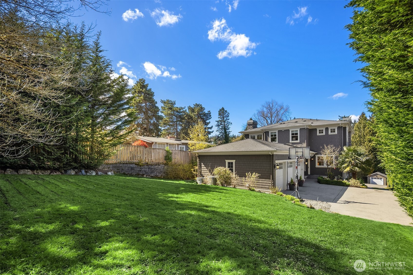 Very private backyard.