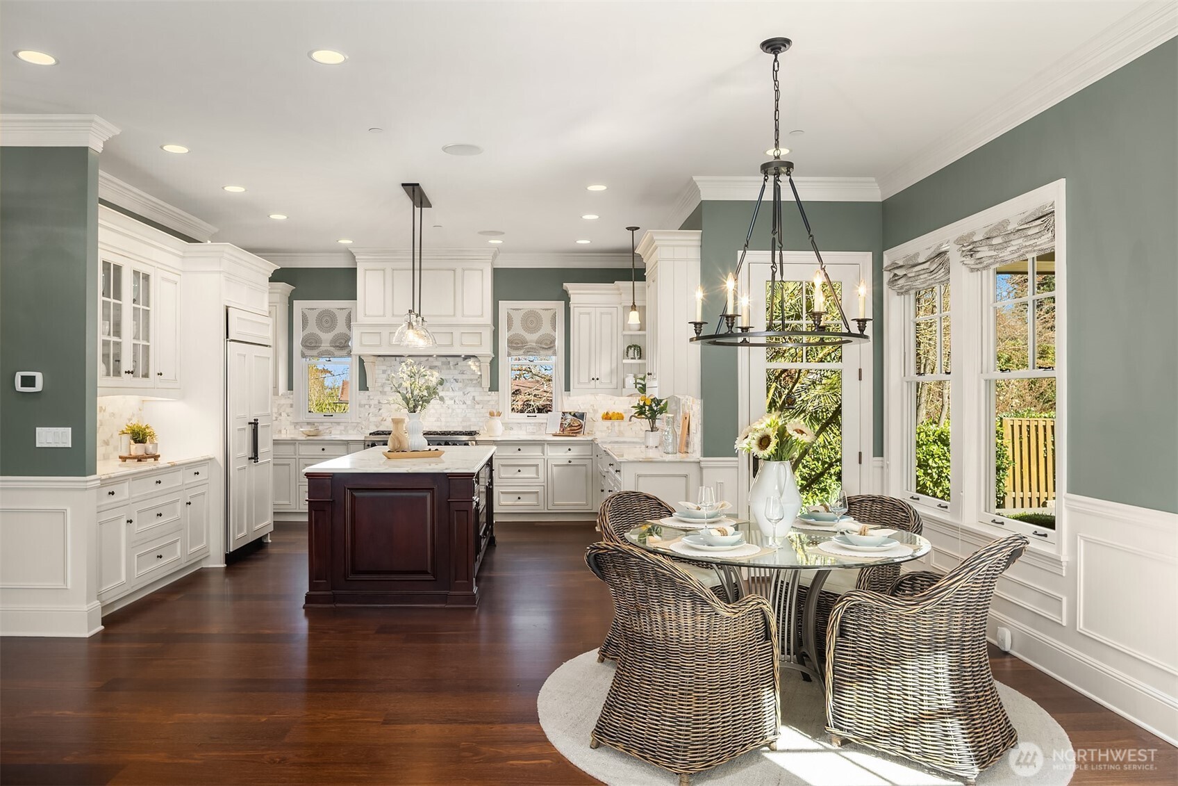 Stunning modern updates and beautiful details & spaces.  Includes a practical built-in desk area (not shown).