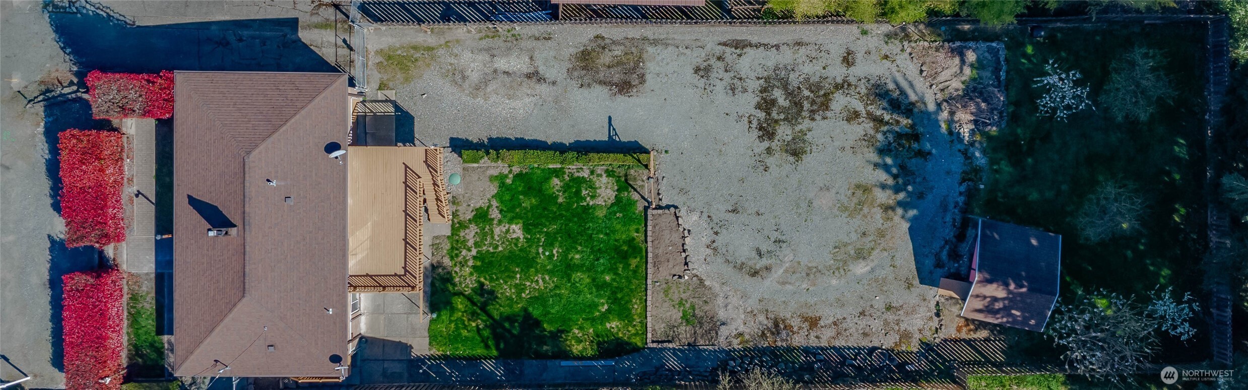 Overhead view of full lot