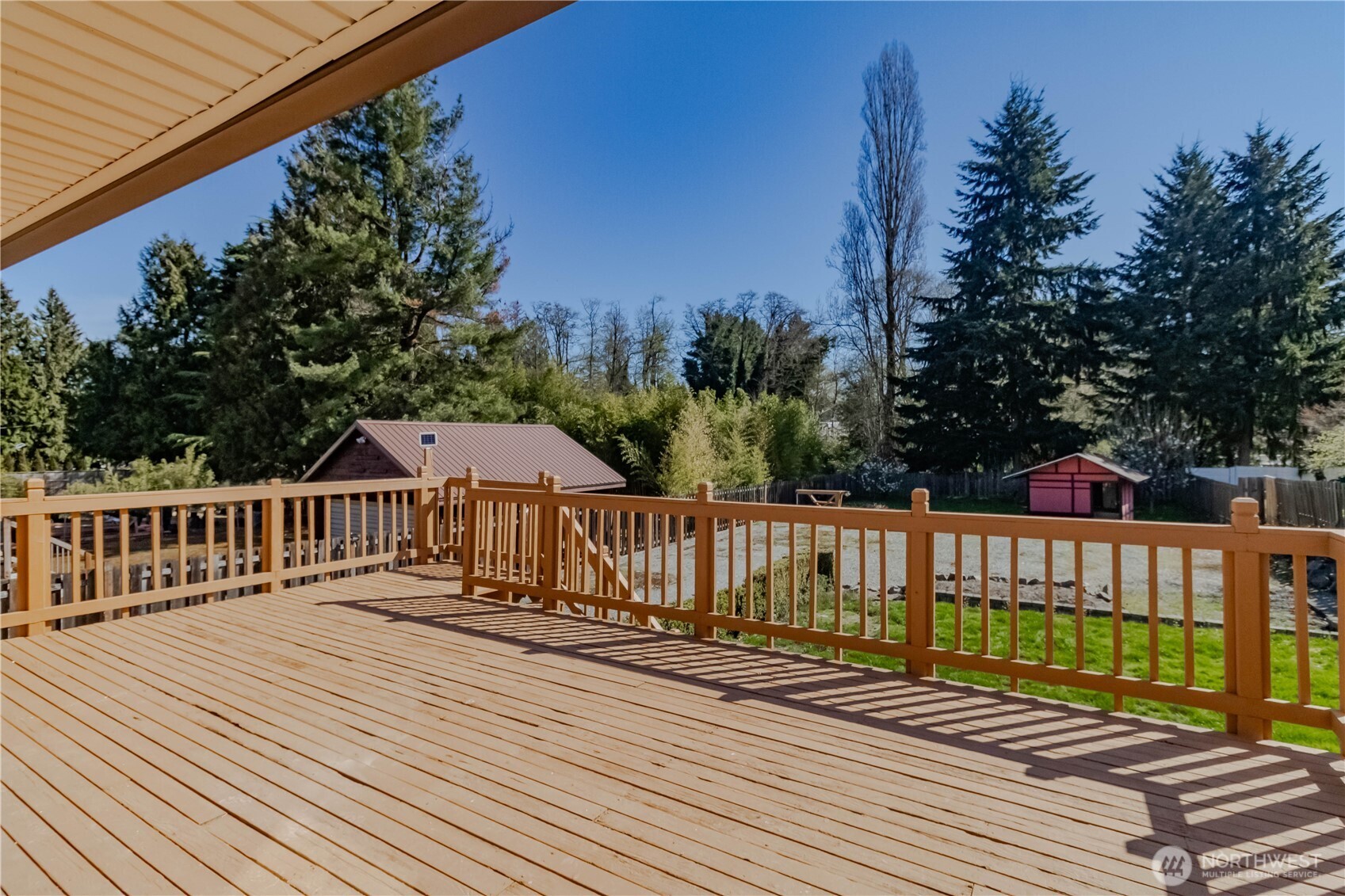 Expansive deck for all your entertaining needs