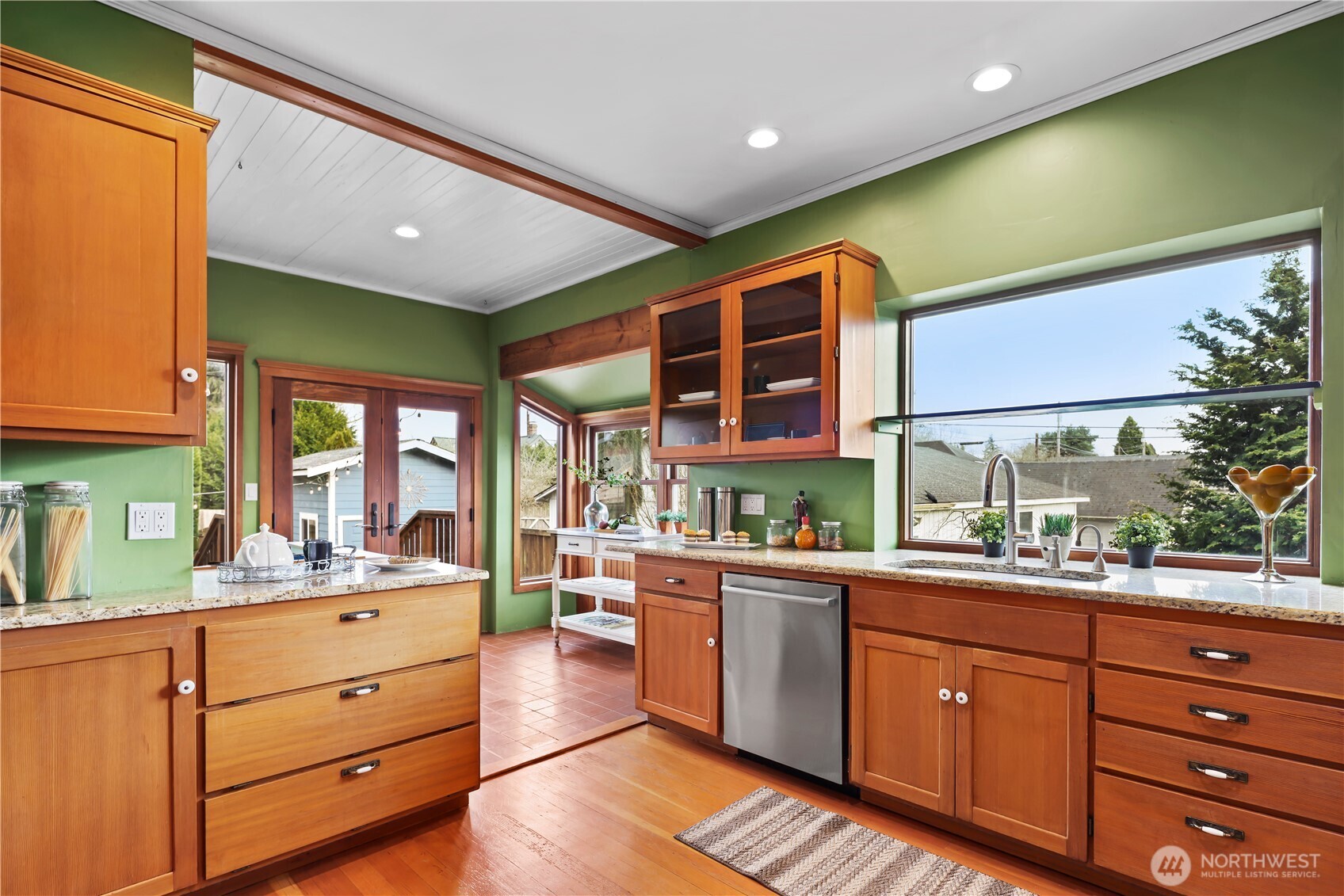 Breakfast nook area by the back door