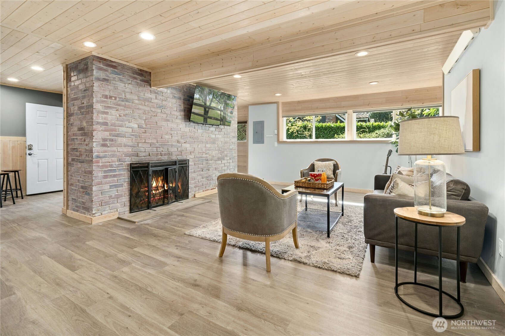 Private entry to lower level or ADU