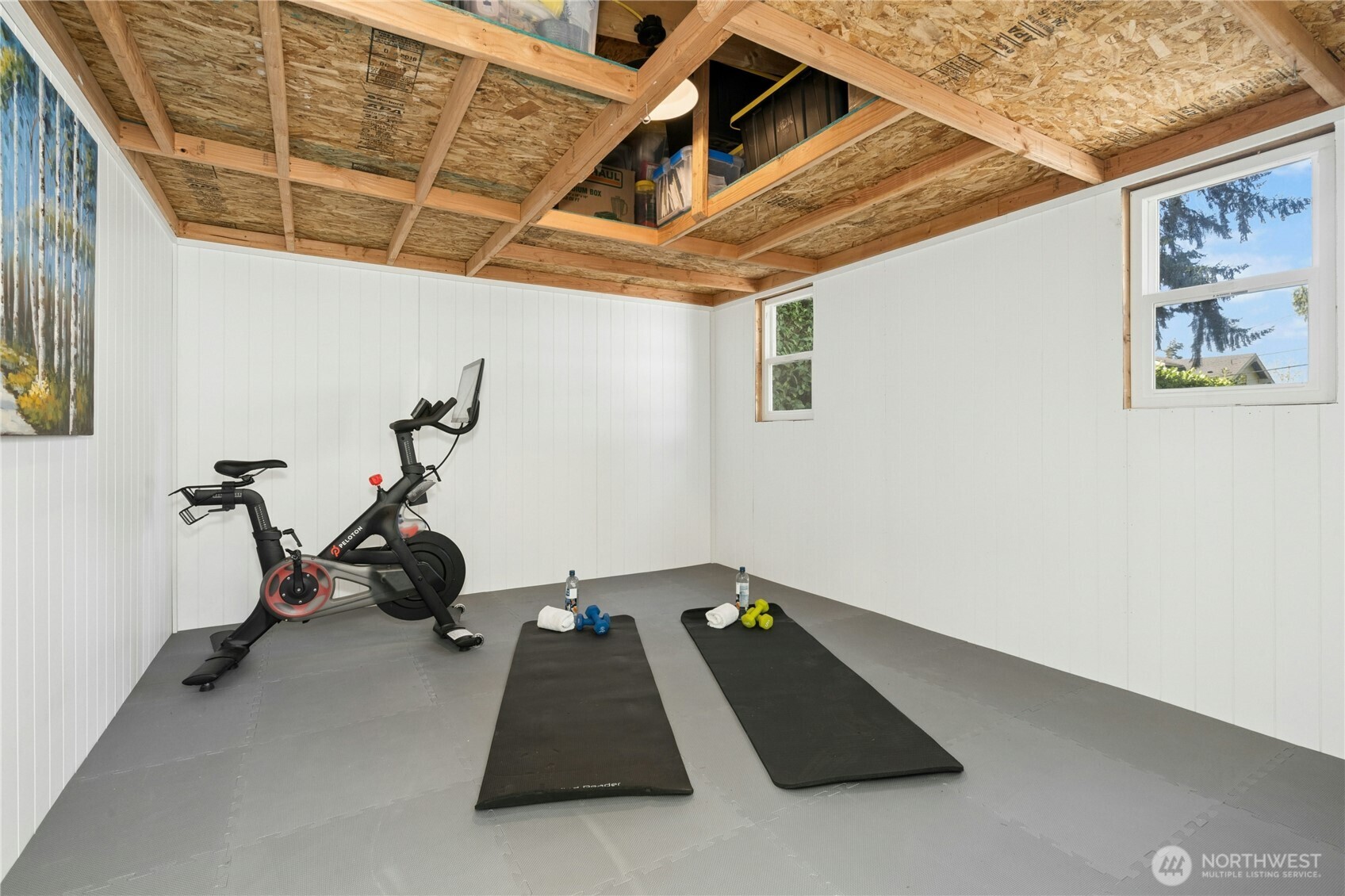 Detached shed with additional storage.