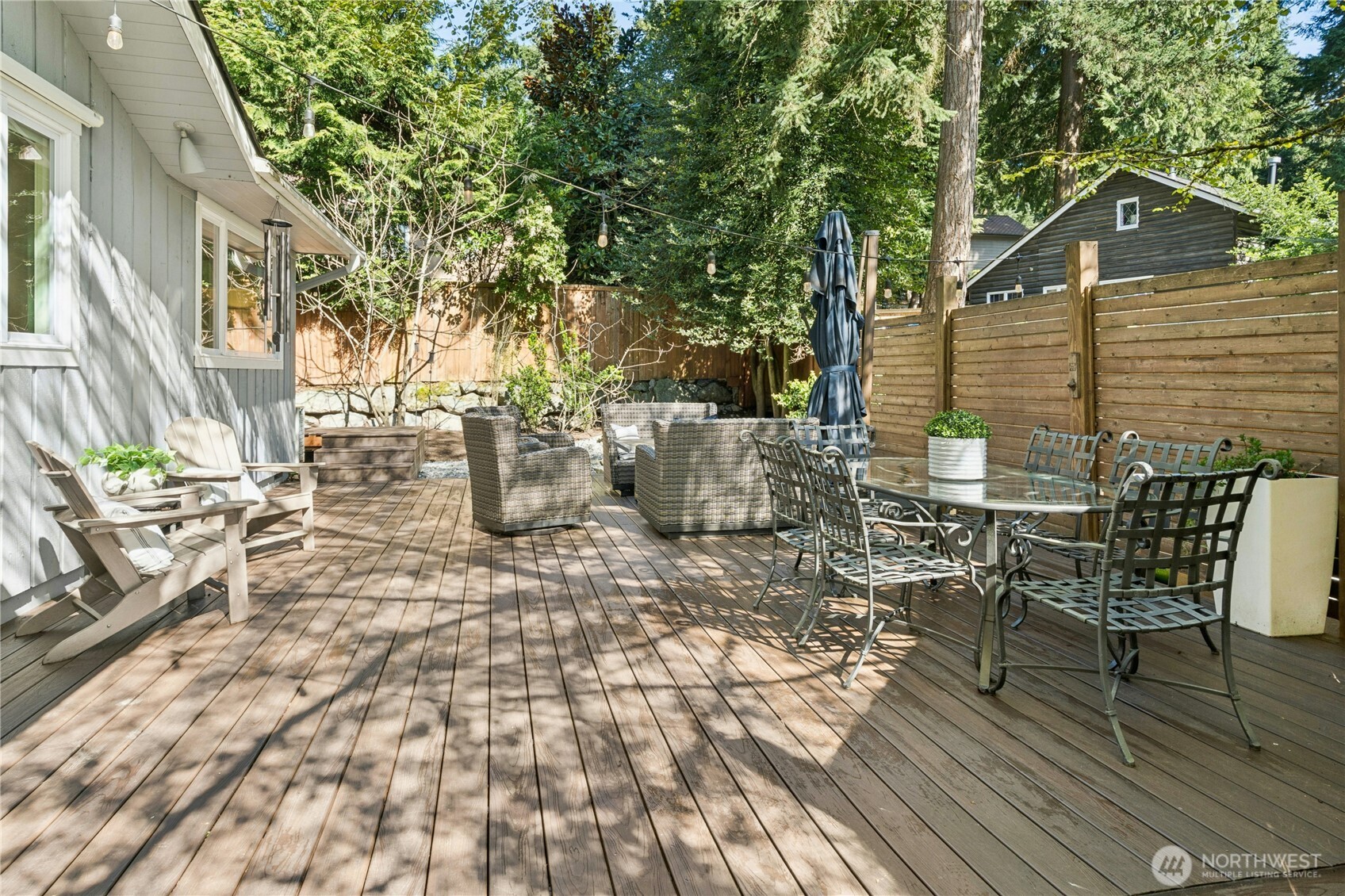 Expansive composite decks make entertaining a breeze.