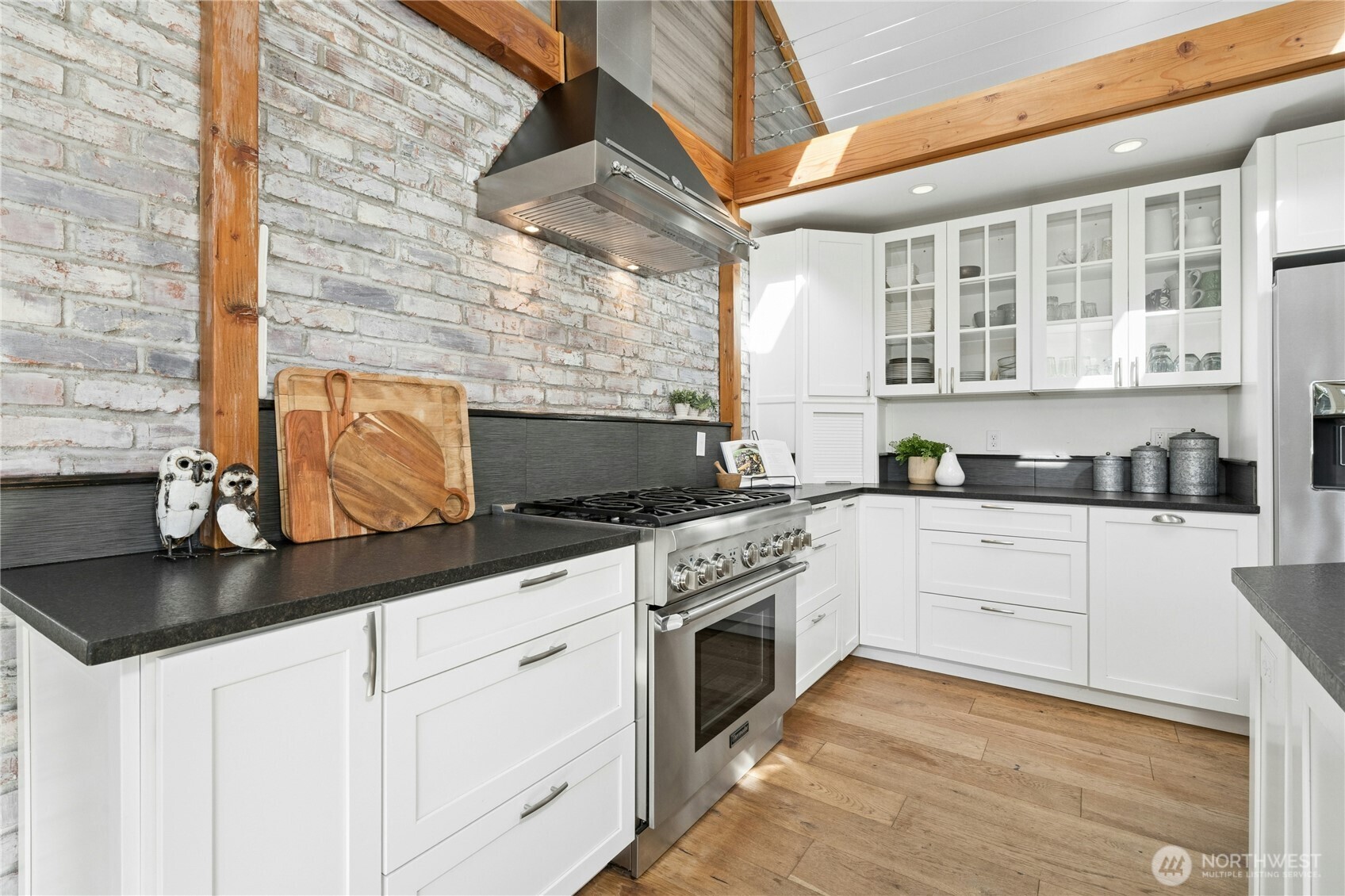 High end stainless steel appliances